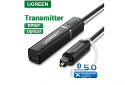 Ugreen Bluetooth 5.0 передатчик aptX Low Latency transmitter SPDIF Toslink Hi-Fi (UG-50213)