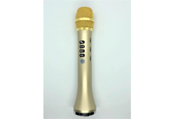 Беспроводной караоке микрофон MicMagic L-698 DSP Luxury Gold 20 Вт