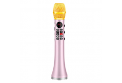 Беспроводной караоке микрофон MicMagic L-699 DSP Pink